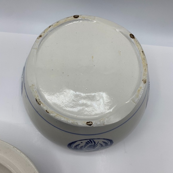 Kitchen Vintage Japanese Ceramic Rice Pot Bowl With Lid Poshmark